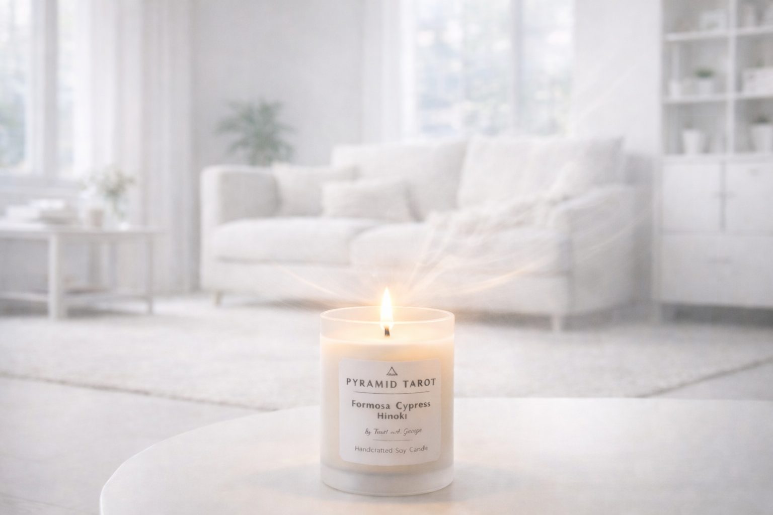 Pyramid Tarot energy candle